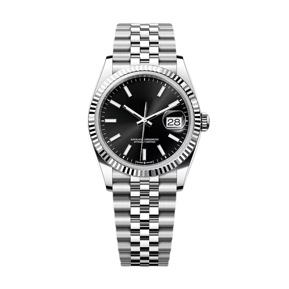 Datejust Schwarzes Zifferblatt 41 mm 126334