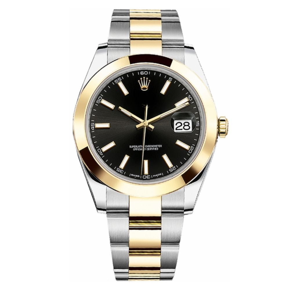 Datejust Gelbgold Schwarzes Zifferblatt 116203
